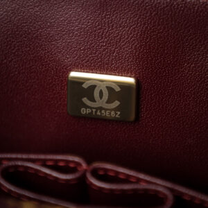 Túi Chanel Classic Flap Bag Large Black Gold Grained Calfskin
