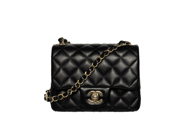 Túi Chanel Classic Flap Bag Mini Black Gold Lambskin