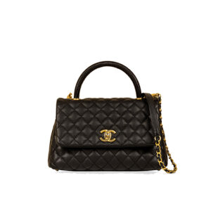 Túi Chanel Coco Bolsa Handle Caviar Preta Bag Black Gold