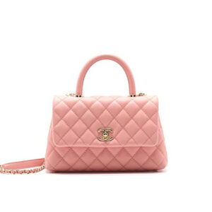 Túi Chanel Coco Handle Bag Pink Caviar Satchel