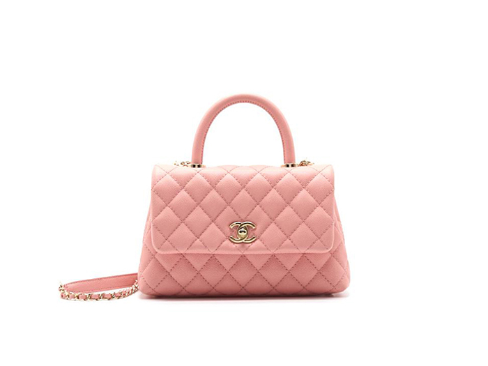 Túi Chanel Coco Handle Bag Pink Caviar Satchel