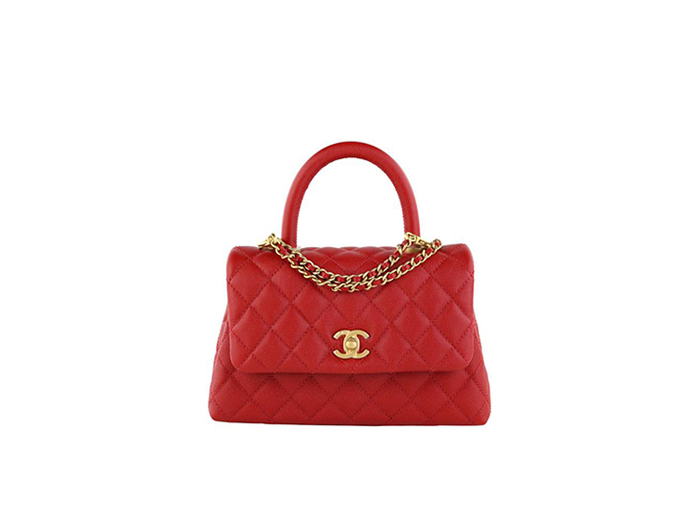 Túi Chanel Coco Handle Red Caviar Shoulder Bag