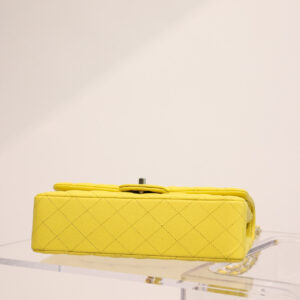 Túi Chanel Medium Classic Double Flap Bag Yellow Caviar Light Gold Hardware