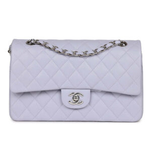 Túi Chanel Medium Classic Double Flap Lavender Caviar Silver Hardware