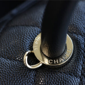 Túi Chanel Mini Coco Bolsa Handle Caviar Preta Bag Black