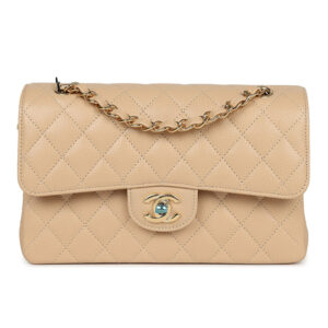 Túi Chanel Small Classic Double Flap Bag Beige Caviar Gold Hardware