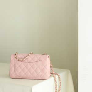 Túi Chanel Small Classic Double Flap Bag Light Pink Caviar Gold Hardware