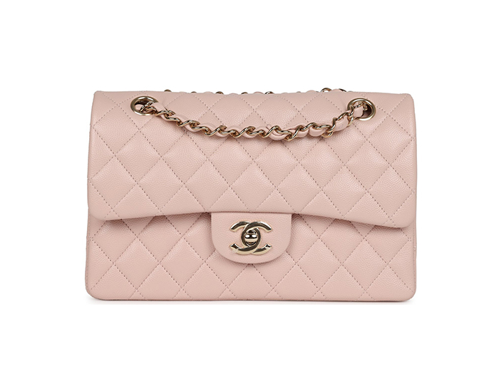 Túi Chanel Small Classic Double Flap Bag Light Pink Caviar Gold Hardware