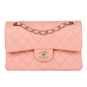 Túi Chanel Small Classic Double Flap Pink Lambskin Light Gold Hardware