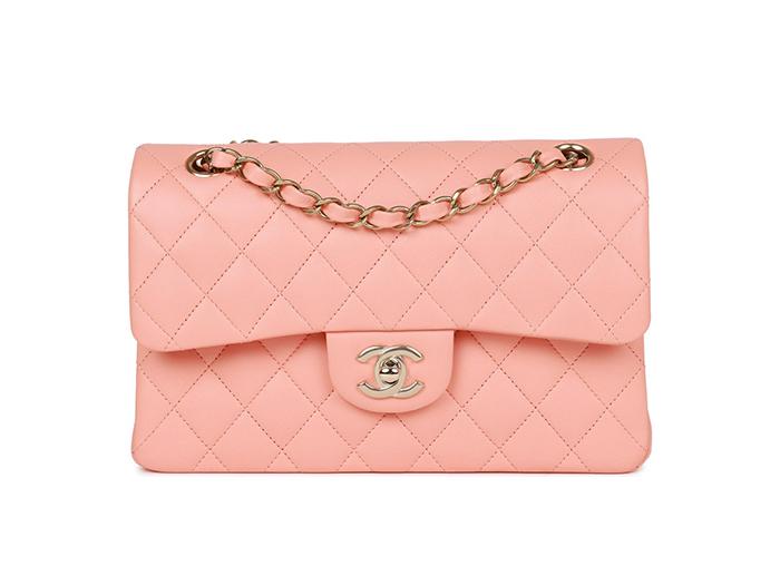 Túi Chanel Small Classic Double Flap Pink Lambskin Light Gold Hardware