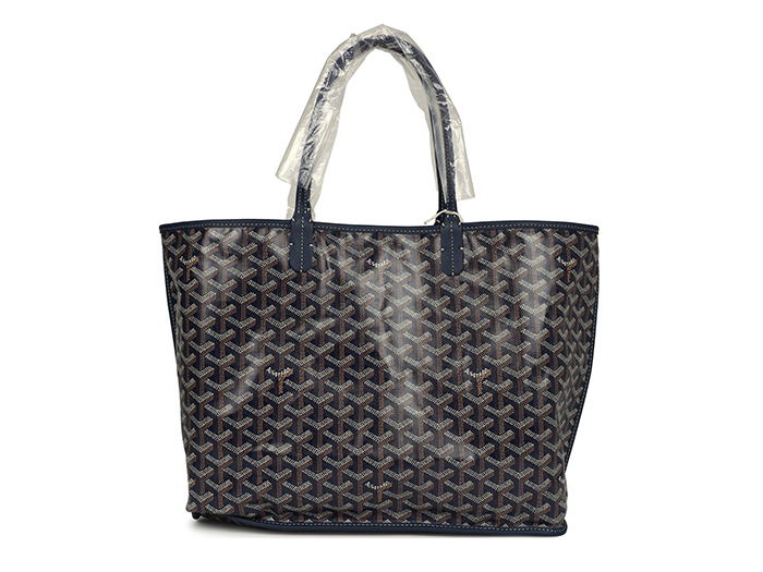 Túi Goyard Anjou PM Navy Goyardine Canvas Palladium Hardware