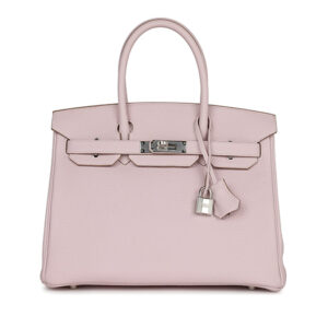 Túi Hermès Birkin 30 Mauve Pale Clemence Palladium Hardware