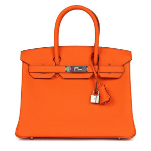 Túi Hermès Birkin 30 Orange Minium Togo Palladium Hardware