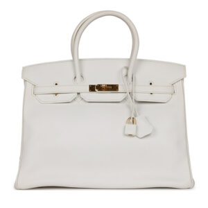 Túi Hermès Birkin 35 White Epsom Gold Hardware