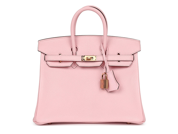 Túi Hermès Special Order (HSS) Birkin 25 Rose Sakura Verso Chevre Rose Gold Hardware