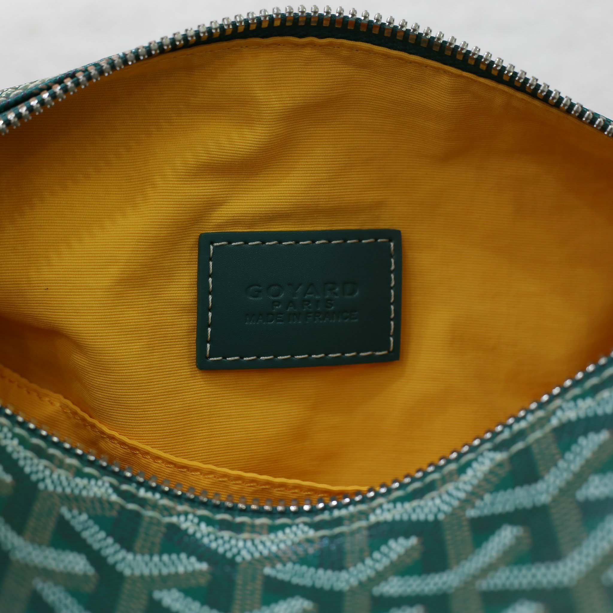 Túi Nam Goyard Boeing 25 Toilet Bag Green