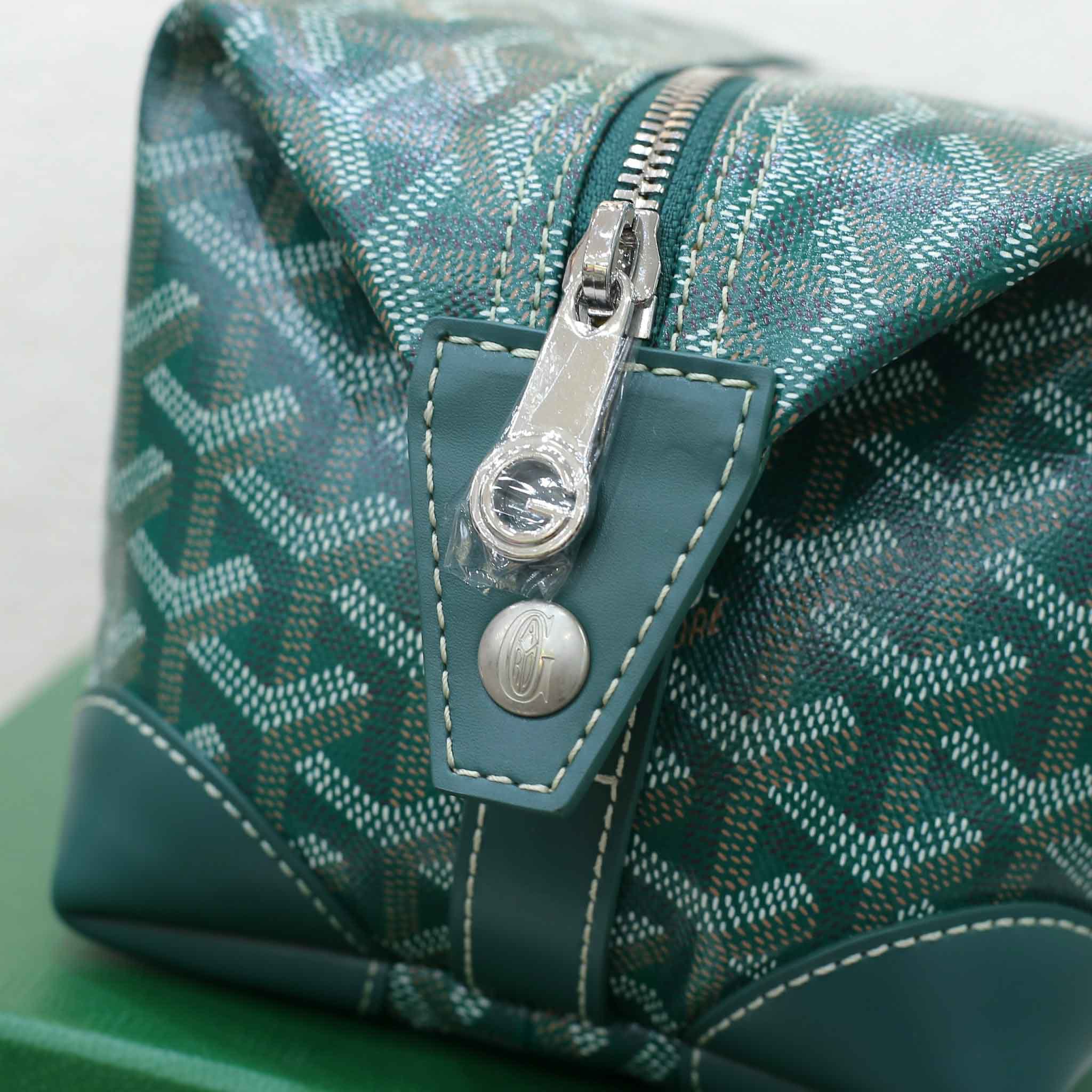 Túi Nam Goyard Boeing 25 Toilet Bag Green