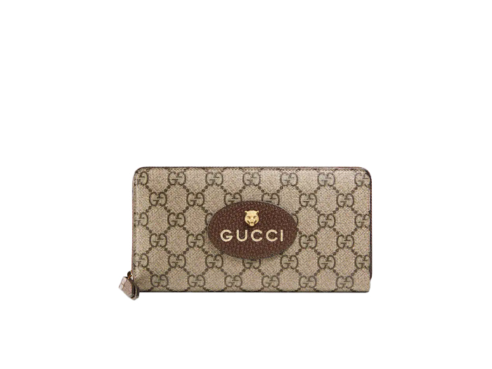 Ví Nữ Dài Gucci Neo Vintage Continental GG Supreme Beige