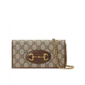 Ví Nữ Dài Gucci Horsebit 1955 Họa Tiết Monogram Beige