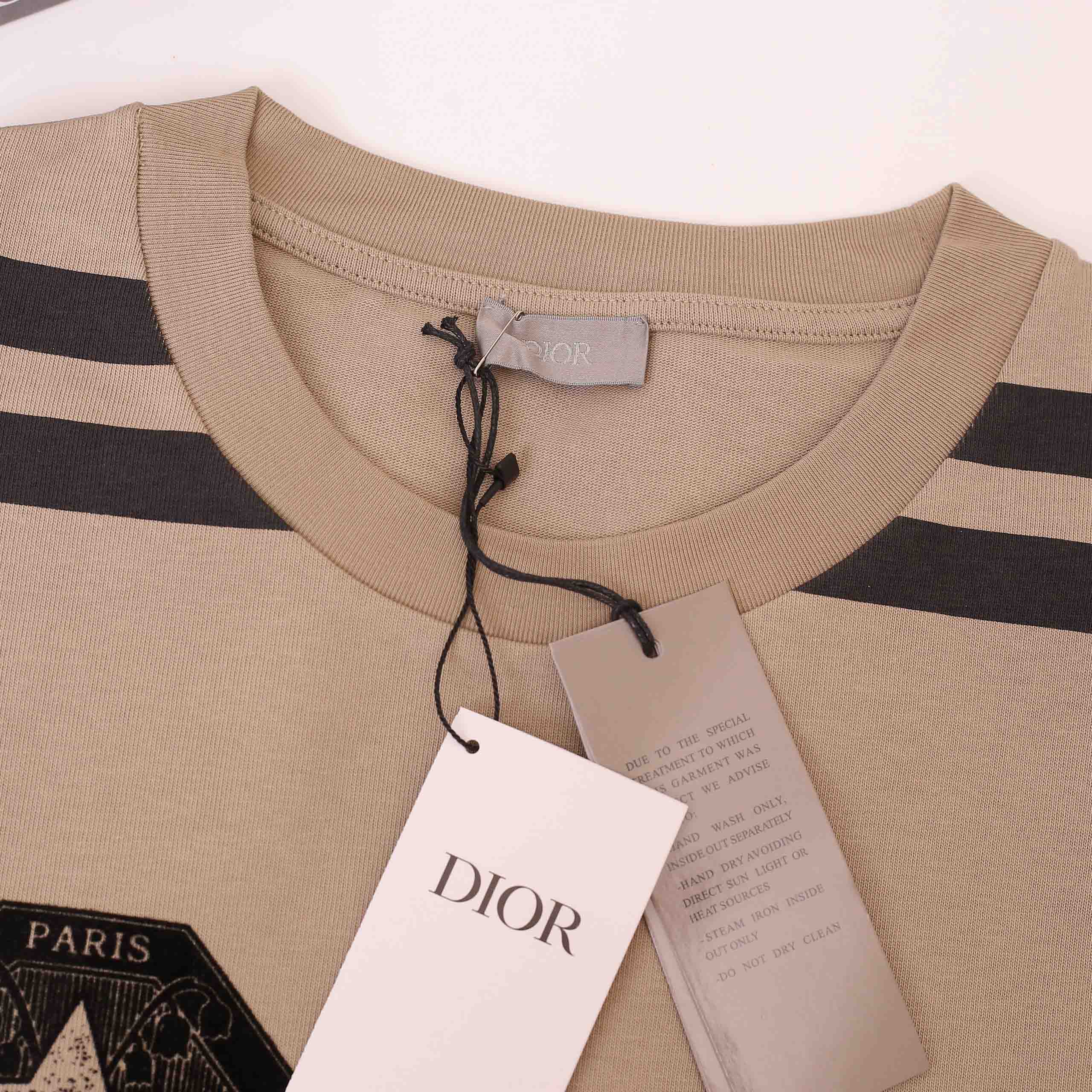 Áo Dior Couture Relaxed-Fit T-Shirt Beige Cotton Jersey