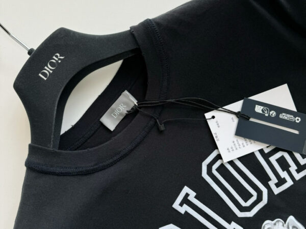 Áo Dior Relaxed-Fit Bobby T-shirt Black Slub Cotton Jersey
