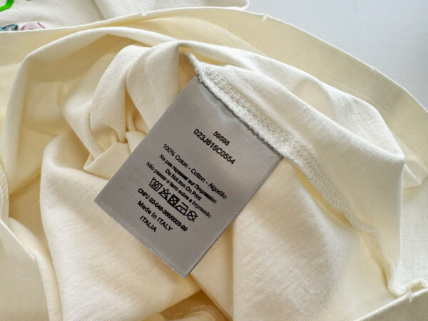 Áo Dior Relaxed-Fit Bobby T-shirt White Slub Cotton Jersey