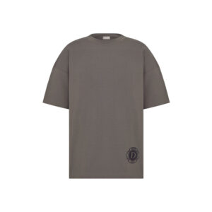 Áo Dior T-Shirt Gray Cotton Jersey and Silk