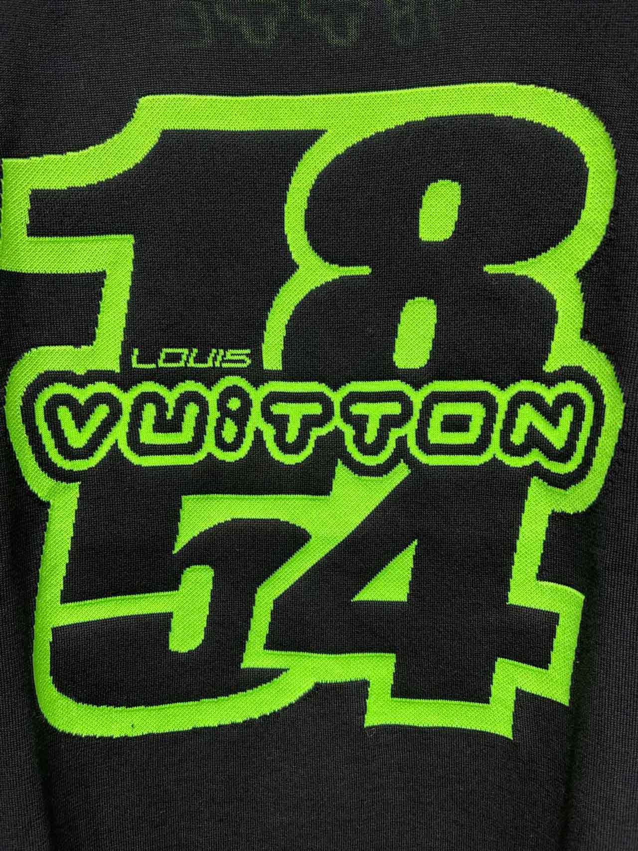 Áo Louis Vuitton Black & Neon Green '1854'