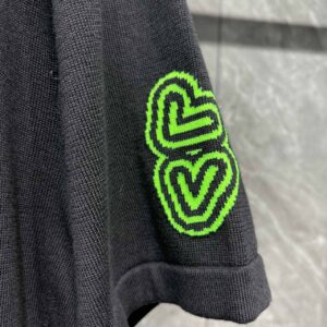 Áo Louis Vuitton Black & Neon Green '1854'