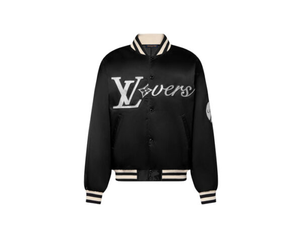 Áo Louis Vuitton Black 'LV Lovers' Bomber Jacket