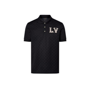 Áo Louis Vuitton Cotton Pique Polo With Embroidered LV Patch