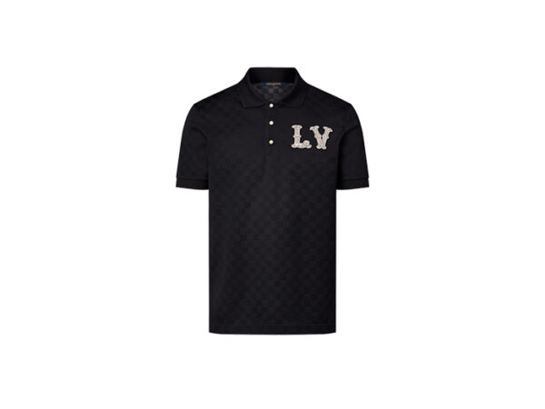 Áo Louis Vuitton Cotton Pique Polo With Embroidered LV Patch