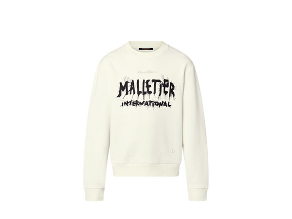 Áo Louis Vuitton Cotton Sweatshirt Malletier International Signature