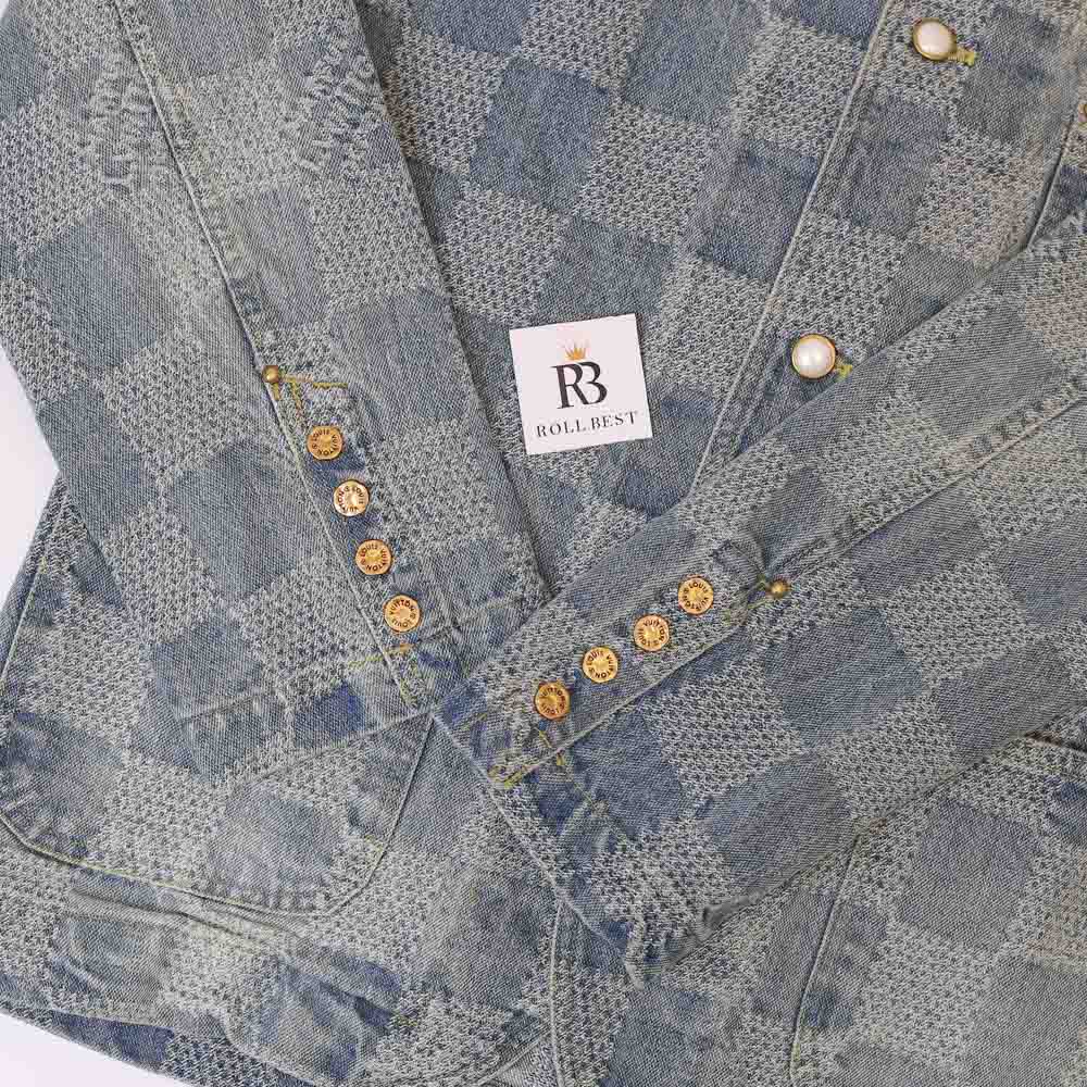 Áo Louis Vuitton Damier Denim Chic Jacket