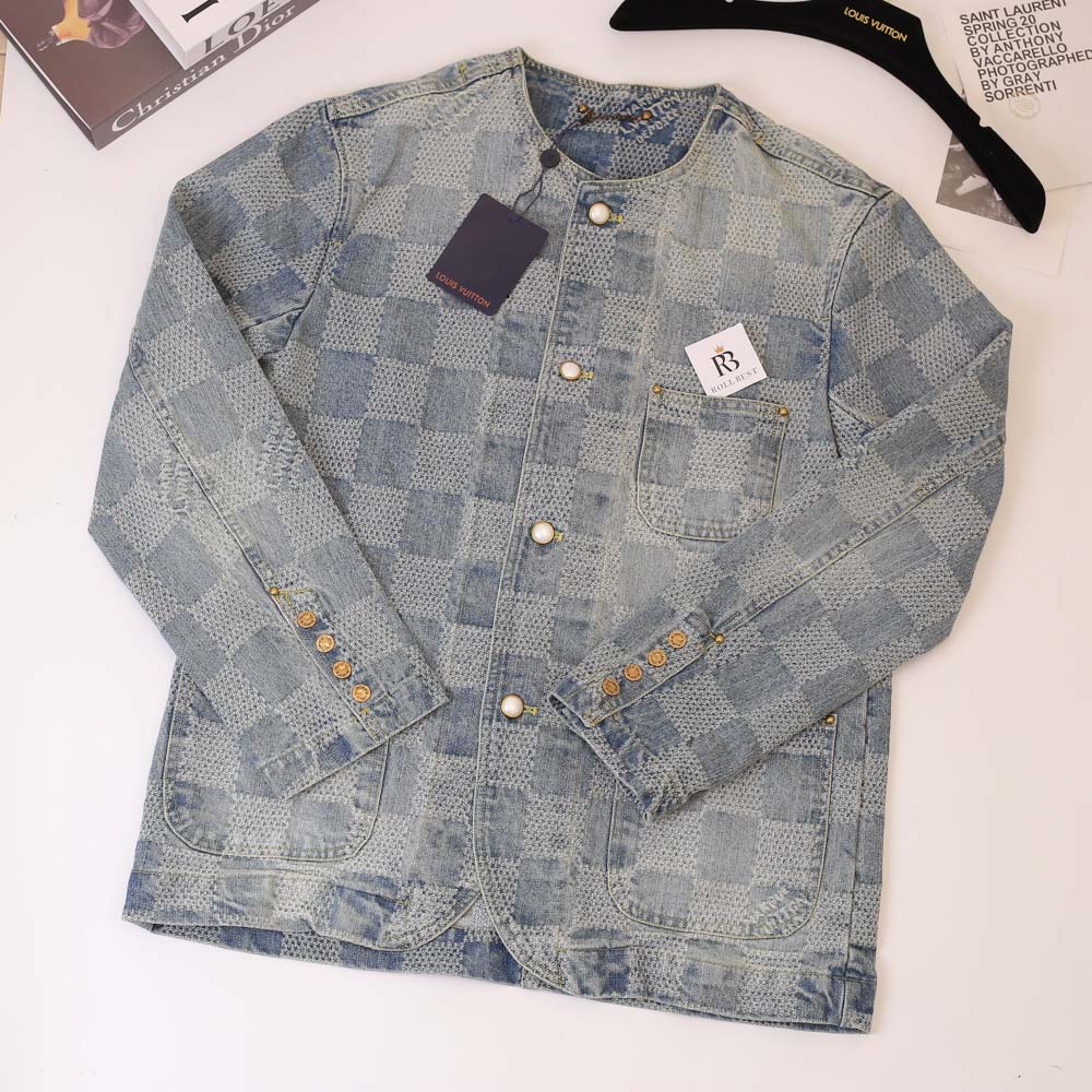 Áo Louis Vuitton Damier Denim Chic Jacket