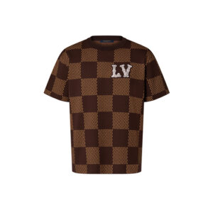 Áo Louis Vuitton Damier LV Crystal Patch Brown