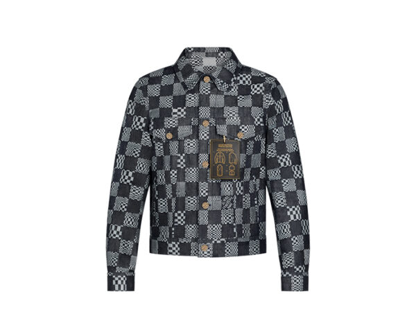 Áo Louis Vuitton Distorted Damier Denim Jacket