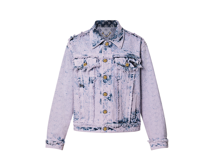 Áo Louis Vuitton Fringed Monogram Boyhood Denim Jacket