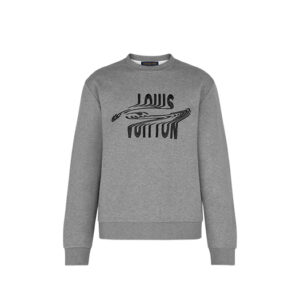 Áo Louis Vuitton Front Embroidery Crew Neck Sweatshirt