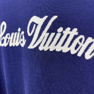 Áo Louis Vuitton Graphic Short-Sleeved Crewneck Indigo