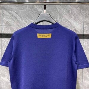 Áo Louis Vuitton Graphic Short-Sleeved Crewneck Indigo