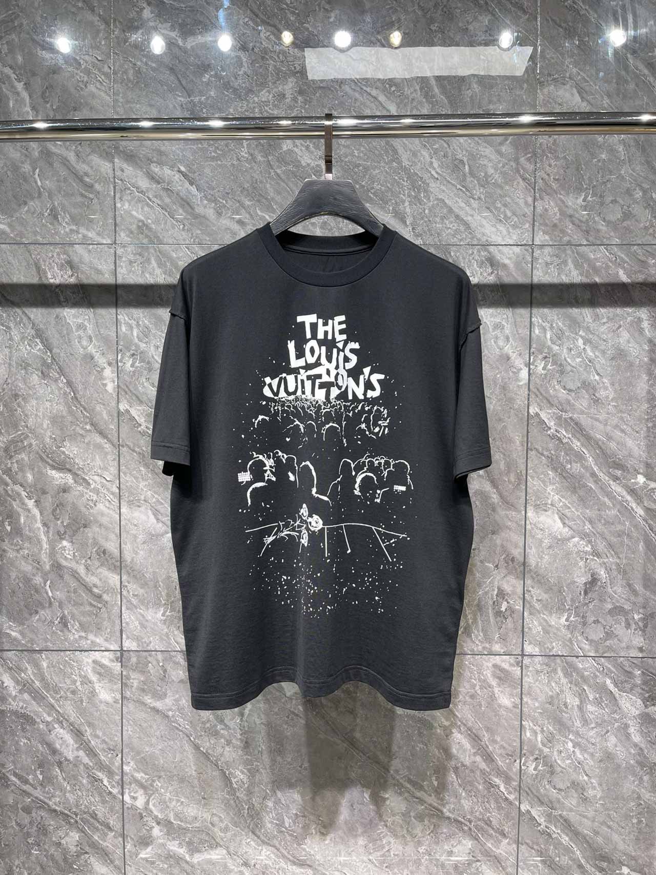 Áo Louis Vuitton LV Concert Print T-shirt Black