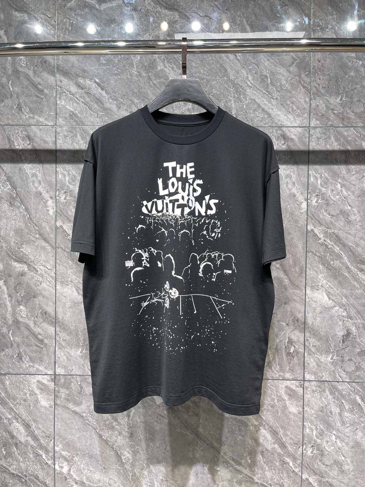 Áo Louis Vuitton LV Concert Print T-shirt Black