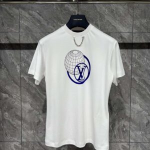 Áo Louis Vuitton LV Globe T-Shirt White