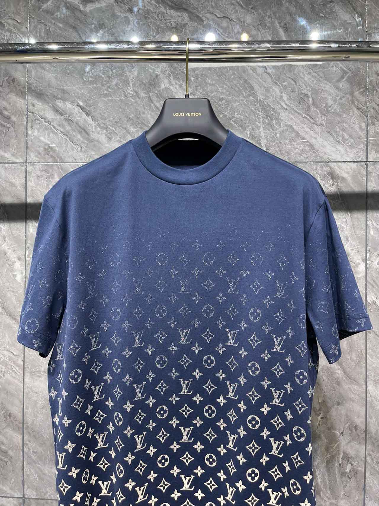 Áo Louis Vuitton LV Monogram Gradient Ocean Blue