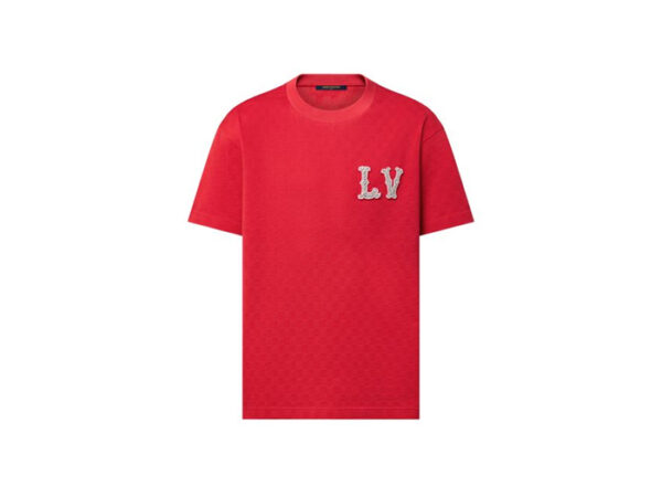 Áo Louis Vuitton LV Red With Logo Embroidered