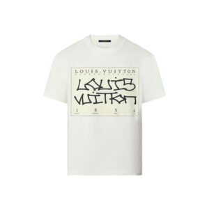 Áo Louis Vuitton LV Signature Print White
