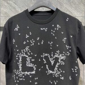 Áo Louis Vuitton LV Spread Embroidery T-Shirt Black