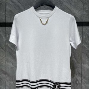 Áo Louis Vuitton LV Stripe T-Shirt White