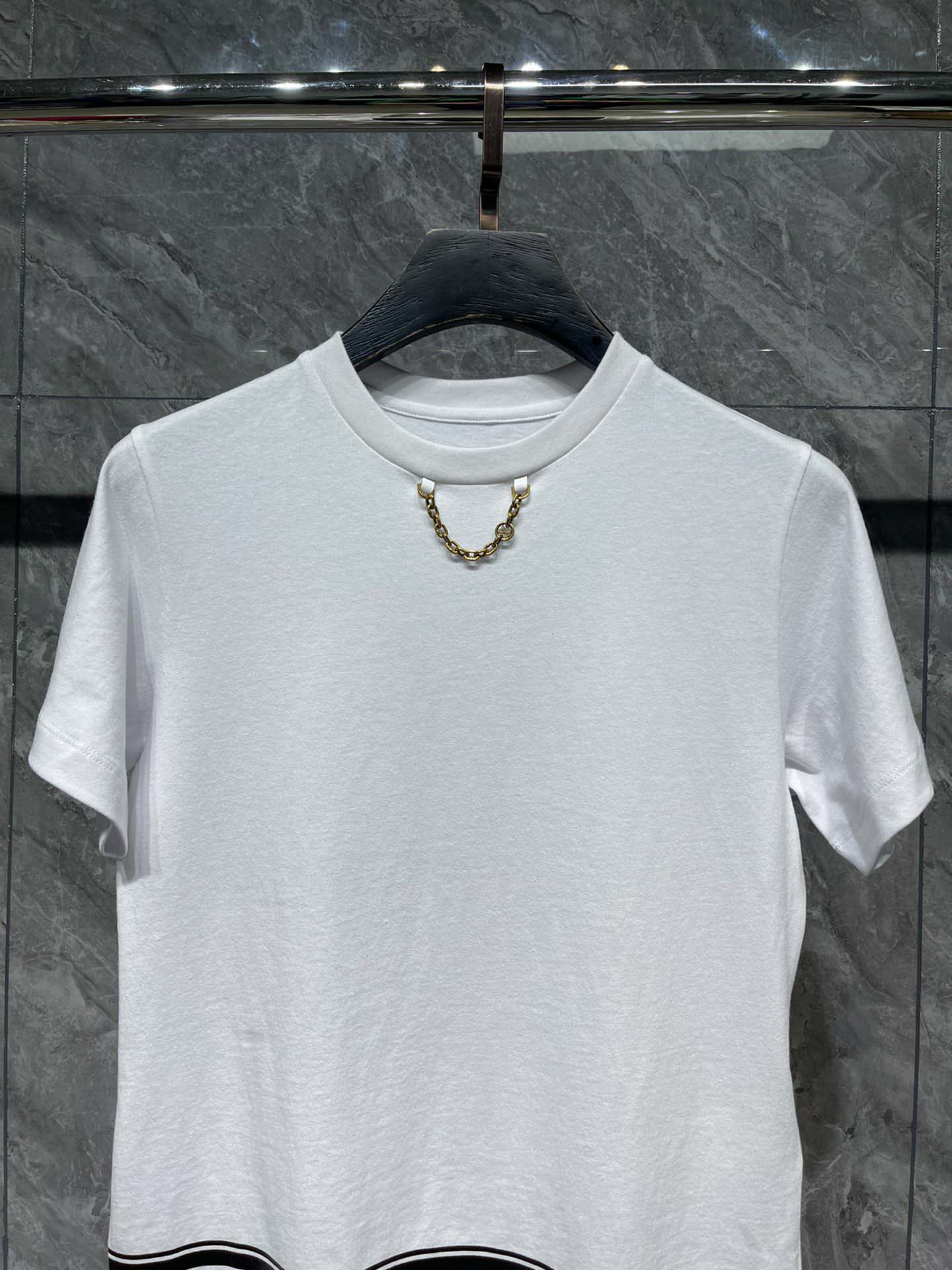 Áo Louis Vuitton LV Stripe T-Shirt White